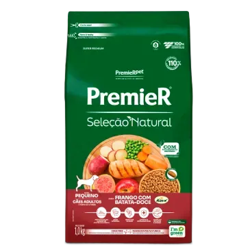 Racao-Premier-Selecao-Natural-Caes-Adultos-Racas-Pequenas-Frango-com-Batata-Doce-1kg-frente