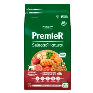 Ração Premier Seleção Natural Cães Adultos Raças Pequenas Frango com Batata Doce