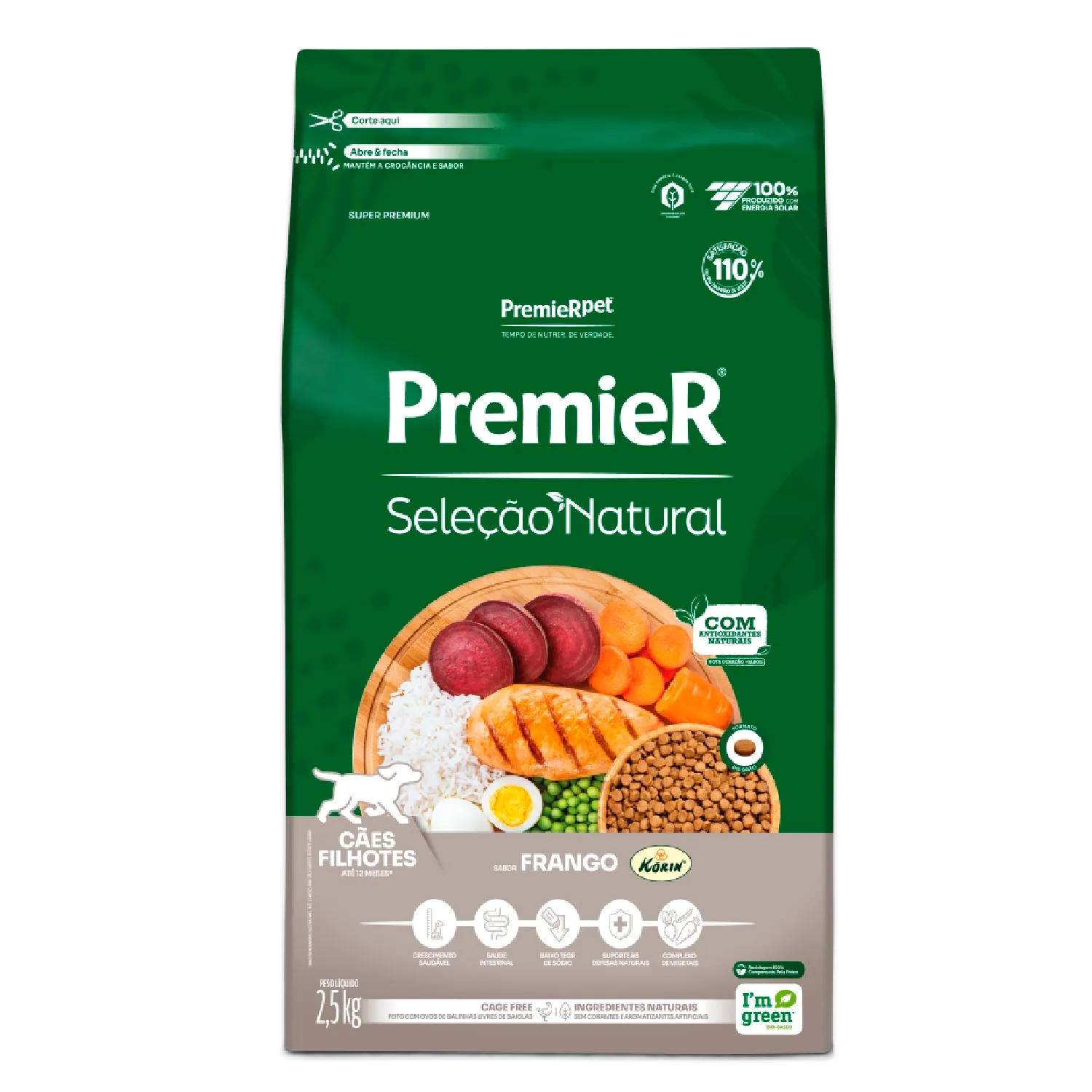 Ração Premier Seleção Natural Cães Filhotes Frango