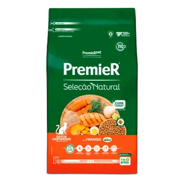 Racao-Premier-Selecao-Natural-Gatos-Castrados-Frango-1.5kg-frente