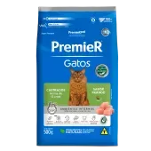Ração Premier Ambientes Internos Gatos Adultos Castrados +12 anos