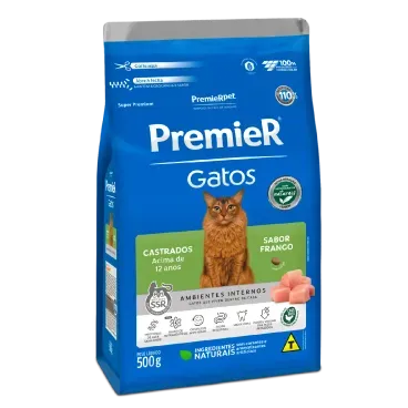 Racao-Premier-Ambientes-Internos-Gatos-Adultos-Castrados--12-anos-0.5kg-lateral