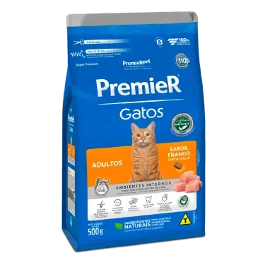 Racao-Premier-Ambientes-Internos-Gatos-Adultos-Frango-0.5kg-lateral