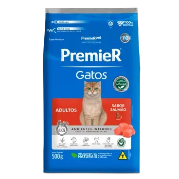 Racao-Premier-Ambientes-Internos-Gatos-Adultos-Salmao-0.5kg-frente