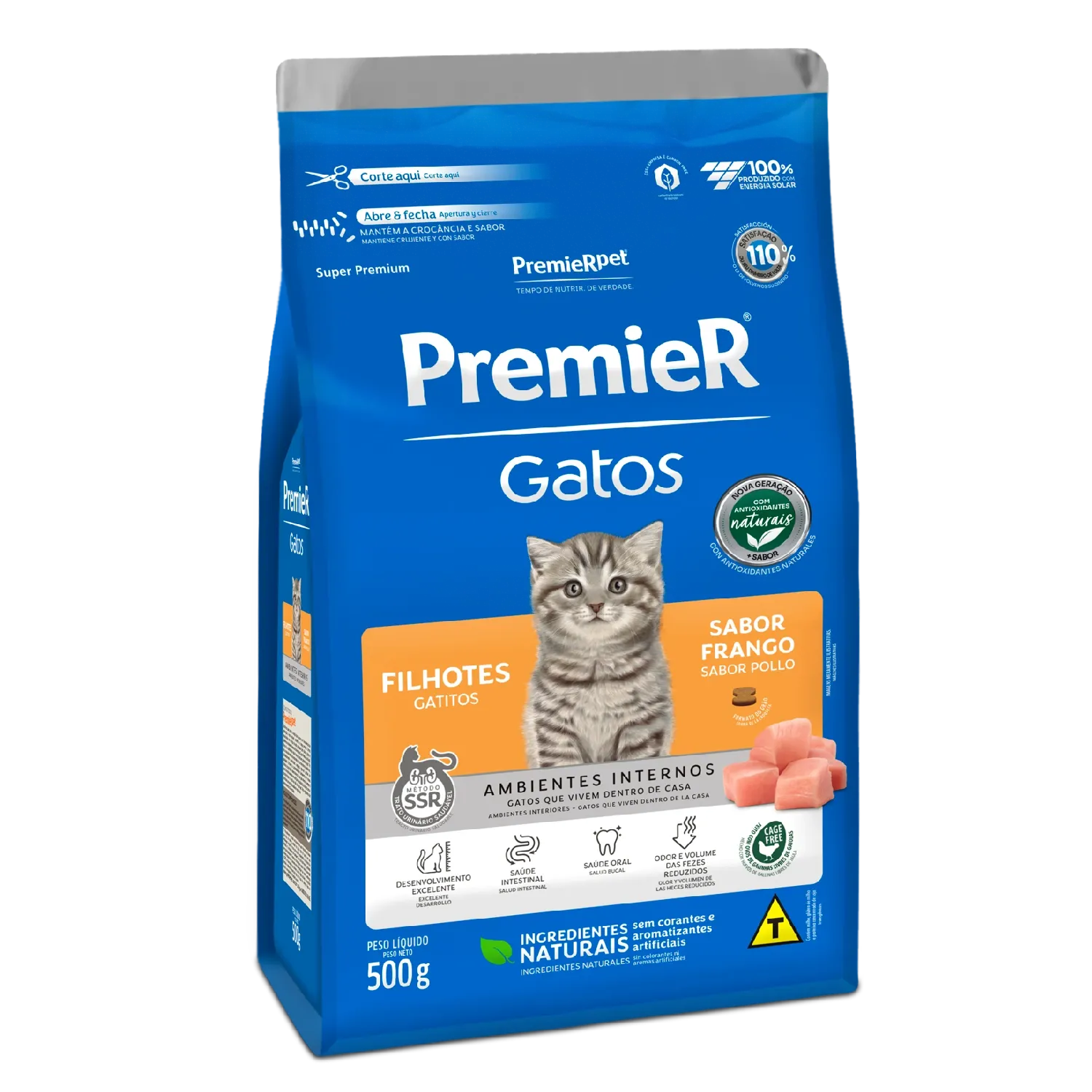 Ração Premier Ambientes Internos Gatos Filhotes Frango