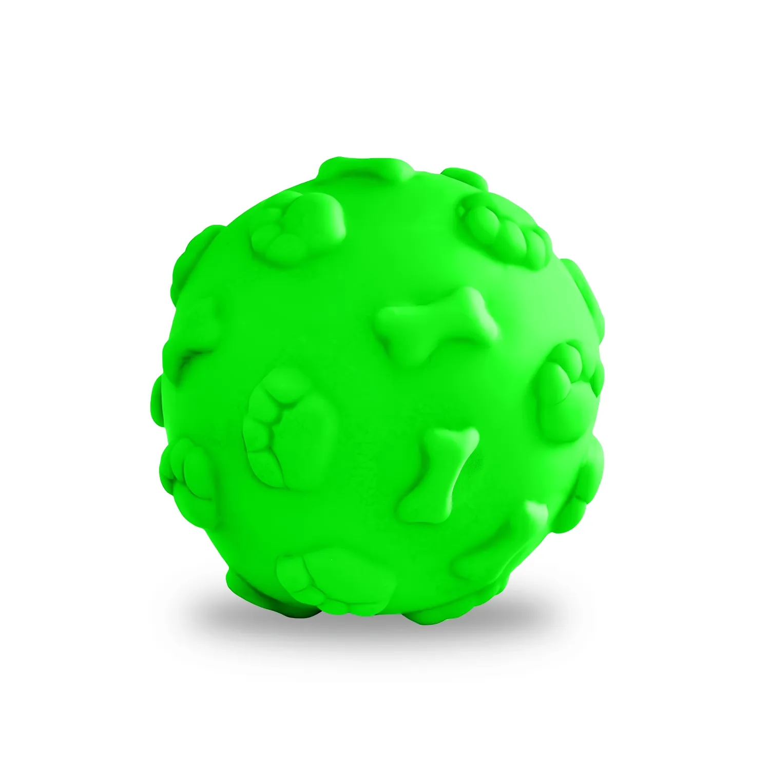 Brinquedo Bola com Patas e Osso Seven Toys Verde