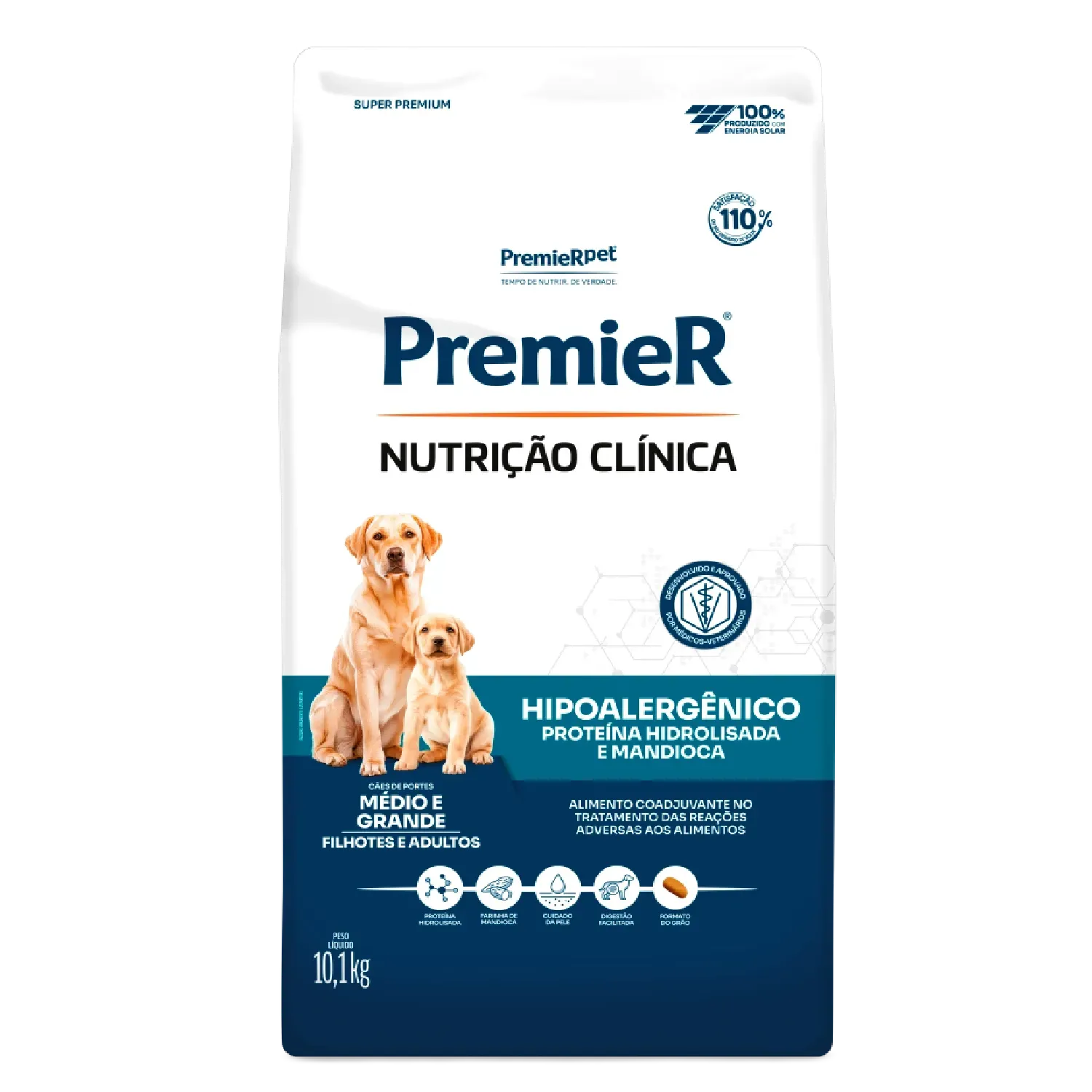 Ração Premier Nutrição Clínica Hipoalergênico Cães Médio e Grande Porte