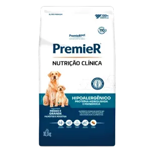 Ração Premier Nutrição Clínica Hipoalergênico Cães Médio e Grande Porte - 10,1 kg