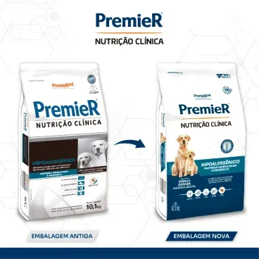 Nova-embalagem-Racao-Premier-Nutricao-Clinica-Hipoalergenico-Caes-Medio-e-Grande