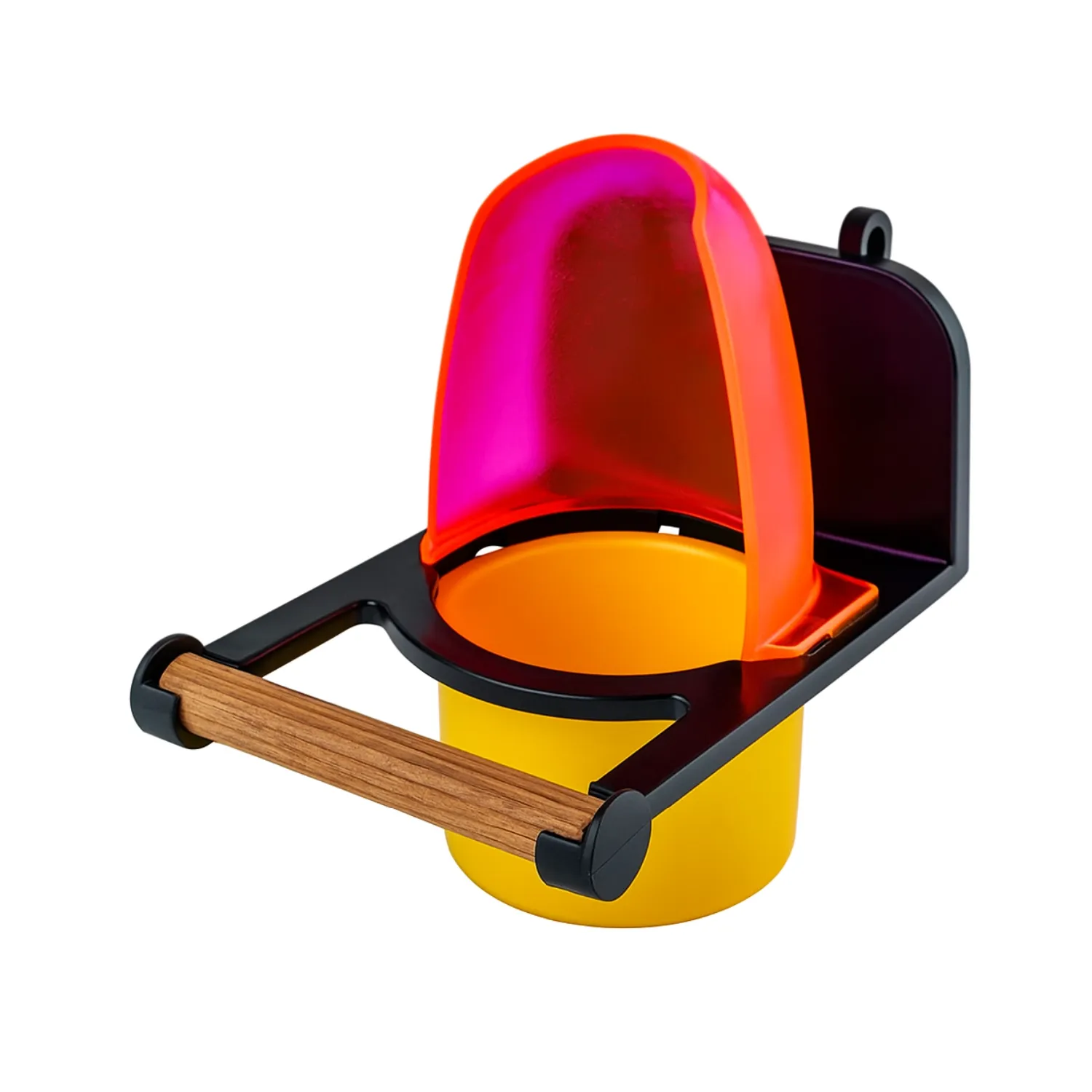 Comedouro-com-Poleiro-para-Passaros-Food-Clean-Animalissimo-Rosa