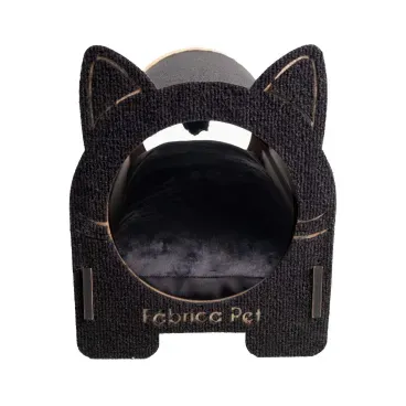 Arranhador-Cama-Iglu-Fabrica-Pet-Preto