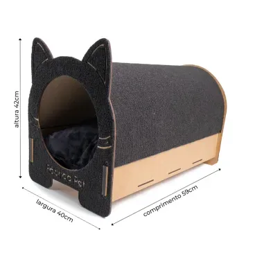 Arranhador-Cama-Iglu-Fabrica-Pet-Preto-medidas