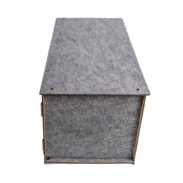Arranhador-Cat-Box-Fabrica-Pet-Cinza-de-lado