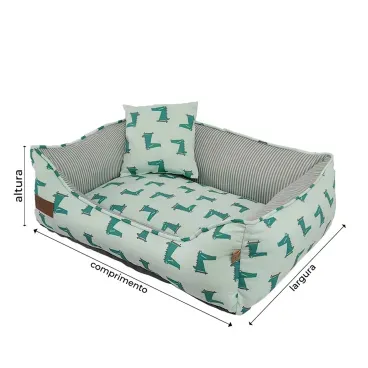 Cama-Alligator-Fabrica-Pet-Verde-Medidas