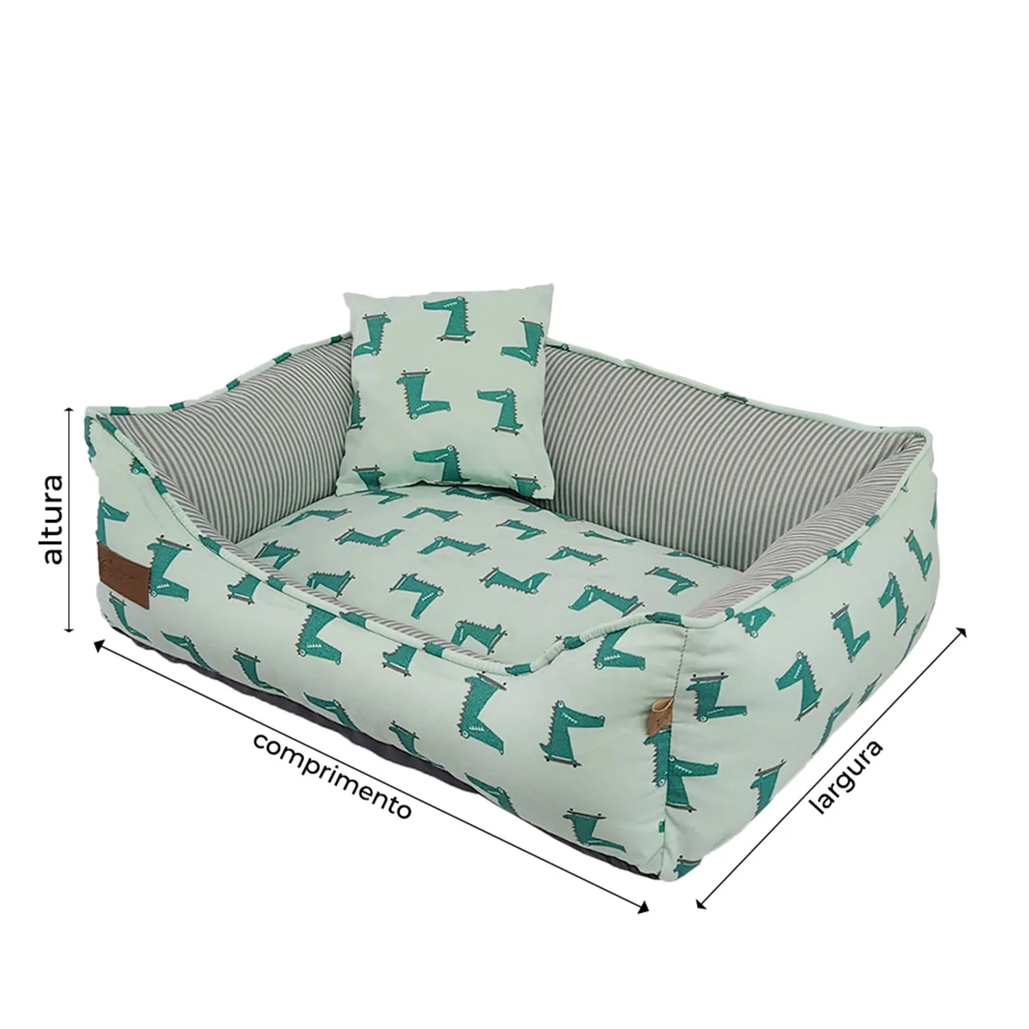 Cama Alligator Fábrica Pet Verde
