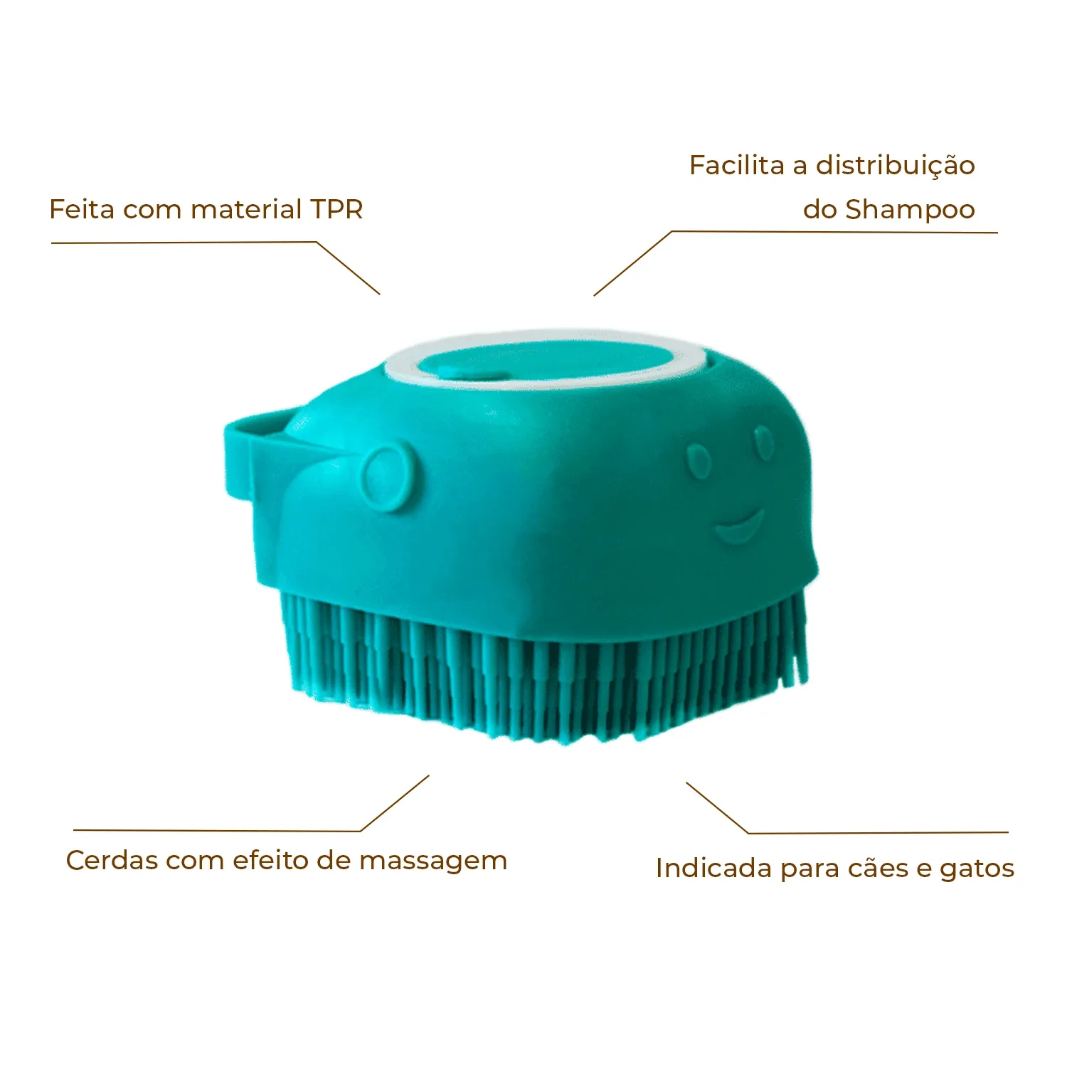 Escova Porta-shampoo Cães e Gatos MyHug