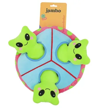 Mordedor-Pelucia-Galaxia-Nave-com-3-Aliens-Jambo-com-embalagem