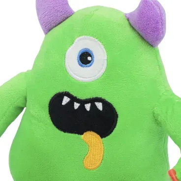 Mordedor-Pelucia-Galaxia-Monstro-Jambo-Verde-detalhes-do-rosto