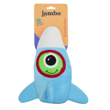 Mordedor-Pelucia-Galaxia-Foguete-Jambo-Azul-na-embalagem