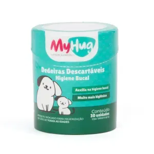 Dedal Care Bucal MyHug para Cães e Gatos - 30 unidades