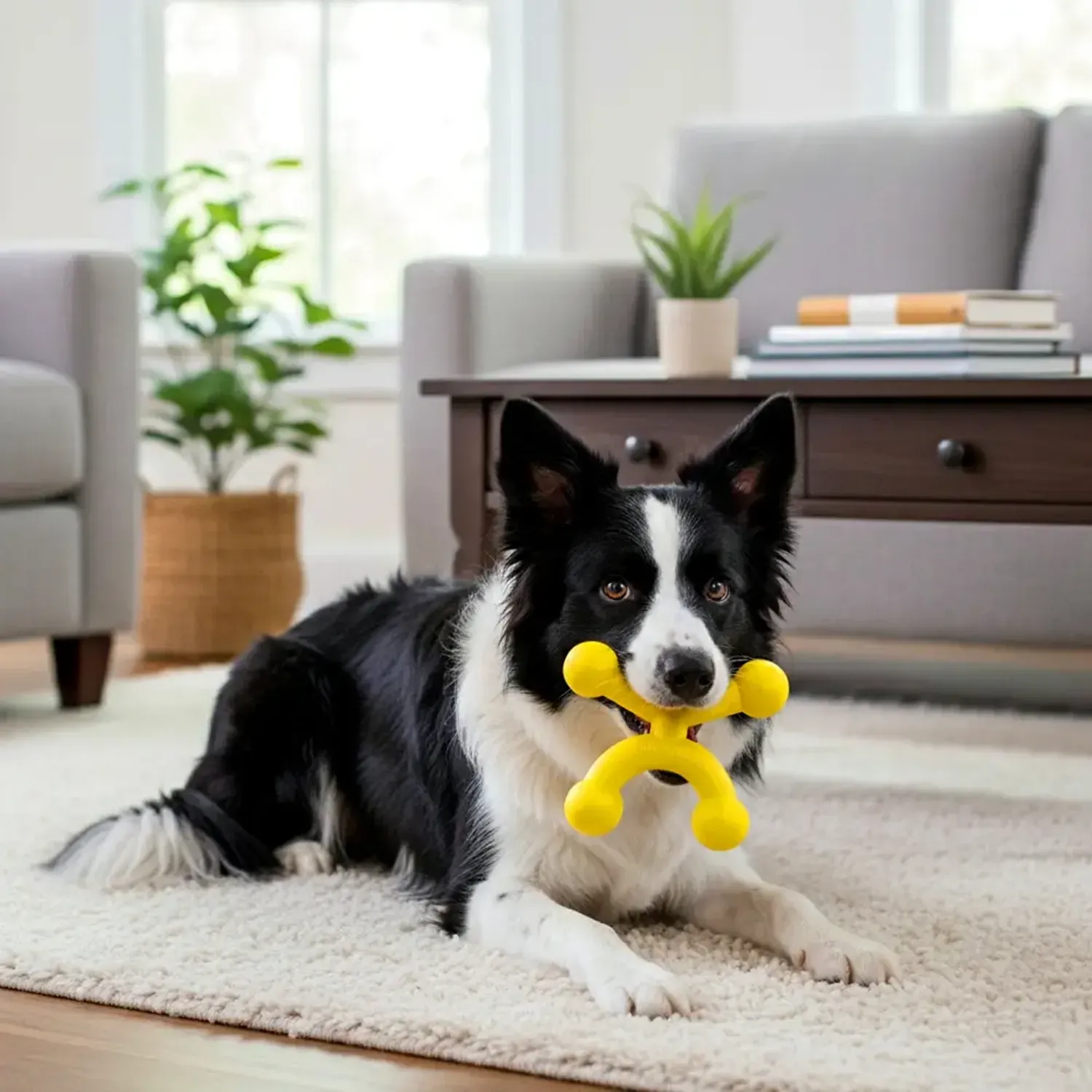 Brinquedo-Boneco-Nylon-Buddy-Toys-Unico-foto-do-brinquedo-com-um-cachorro