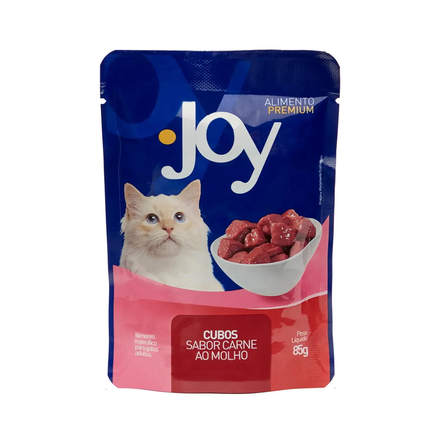 Ração Úmida Joy Gatos Adultos Carne ao Molho