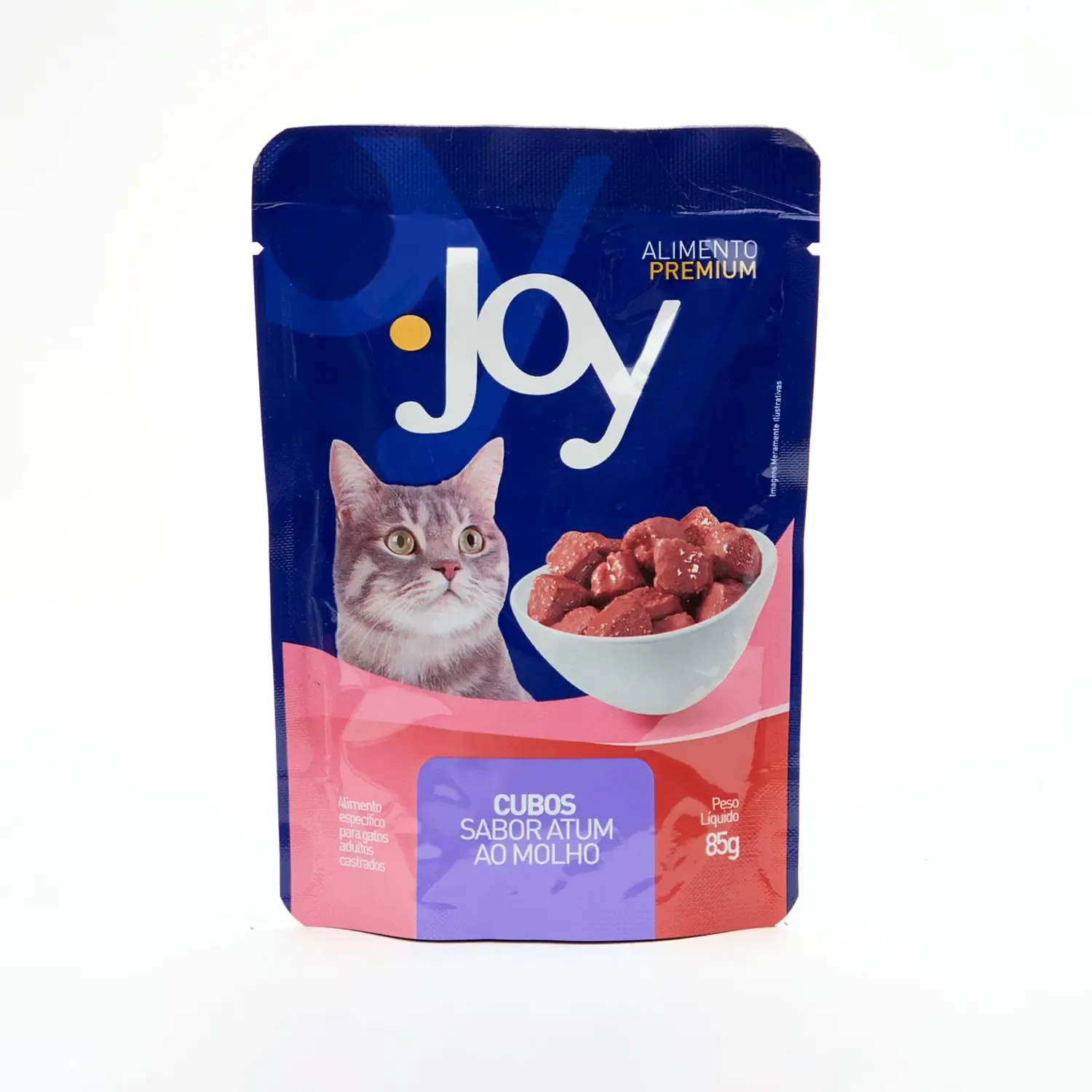 Ração Úmida Joy Gatos Castrados Atum ao Molho