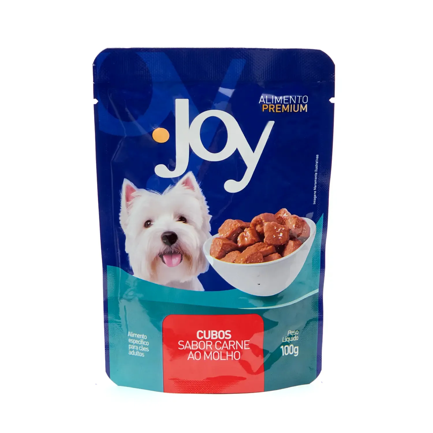 Ração Úmida Joy Cães Adultos Carne ao Molho