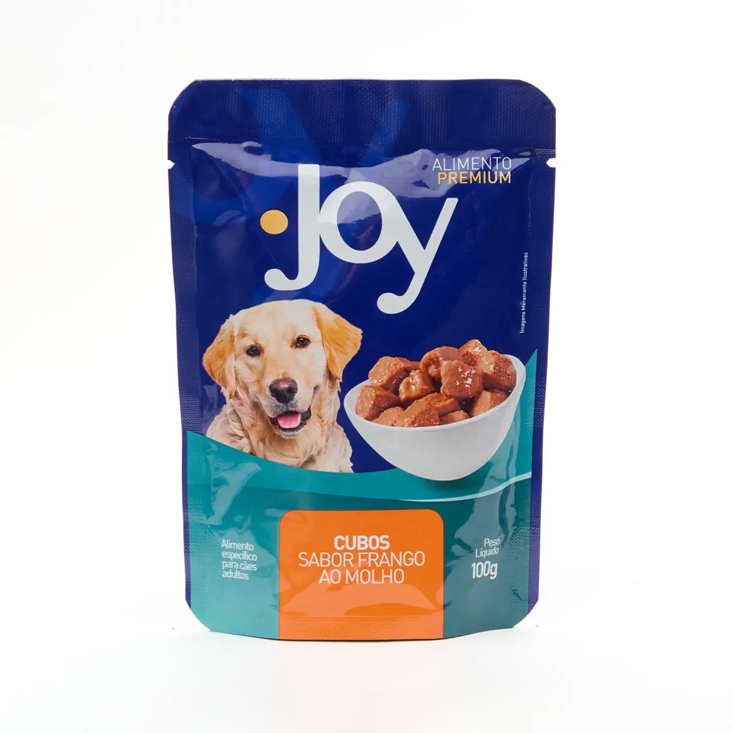 Ração Úmida Joy Cães Adultos Frango ao Molho