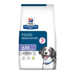 Ração Hill's Prescription Diet Z/D Low Fat para Cães Adultos Baixo Teor de Gordura e Cuidado com Alergias Alimentares e da Pele - 3,63 kg