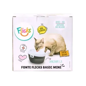 Bebedouro Fonte Basic Mini Bivolt Flicks - 1,2L