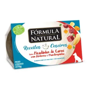 Ração Úmida Fórmula Natural Receita Caseira Cães Picadinho de Carne Abóbora e Mandioquinha - 270 g