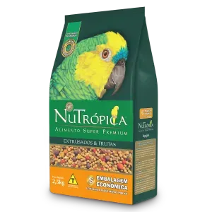 Ração Nutrópica para Papagaios com Frutas