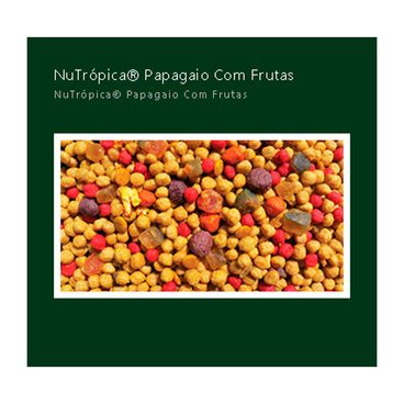 Racao-Nutropica-para-Papagaios-com-Frutas-600g-foto-de-detalhes-dos-graos-da-racao