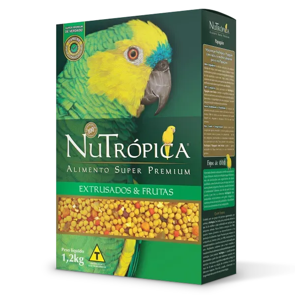 Ração Nutrópica para Papagaios com Frutas 1,2 kg