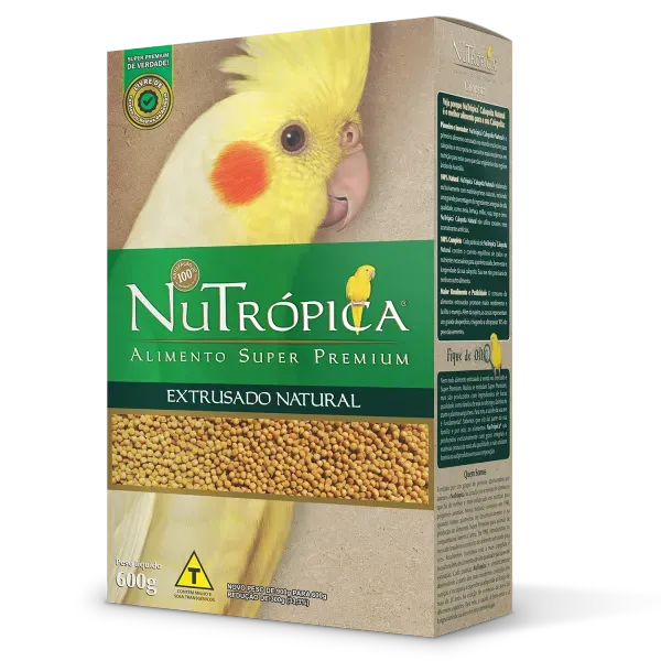 Ração Nutrópica Extrusado Natural para Calopsitas 600 g
