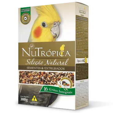 Racao-Nutropica-Sementes-e-Extrusados-Natural-para-Calopsitas-300g-foto-principal