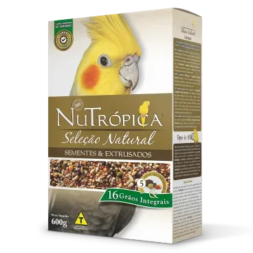 Racao-Nutropica-Sementes-e-Extrusados-Natural-para-Calopsitas-600g-foto-principal