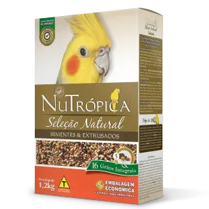 Ração Nutrópica Sementes e Extrusados Natural para Calopsitas