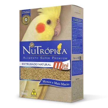 Racao-Nutropica-para-Calopsita-Extrusado-Natural-Mini-Bits-300g-foto-principal