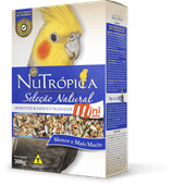 Ração Nutrópica para Calopsita Seleção Natural Sementes e Extrusado Mini Bits