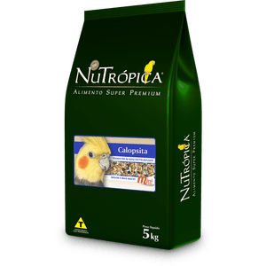 Ração Nutrópica para Calopsita Seleção Natural Sementes e Extrusado Mini Bits