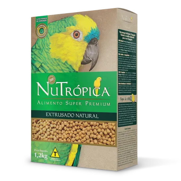 Ração Nutrópica Papagaios Extrusado Natural 1,2 kg