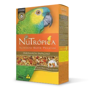 Farinhada Nutrópica para Papagaio a Base de Mel, Ovos e Frutas - 300g