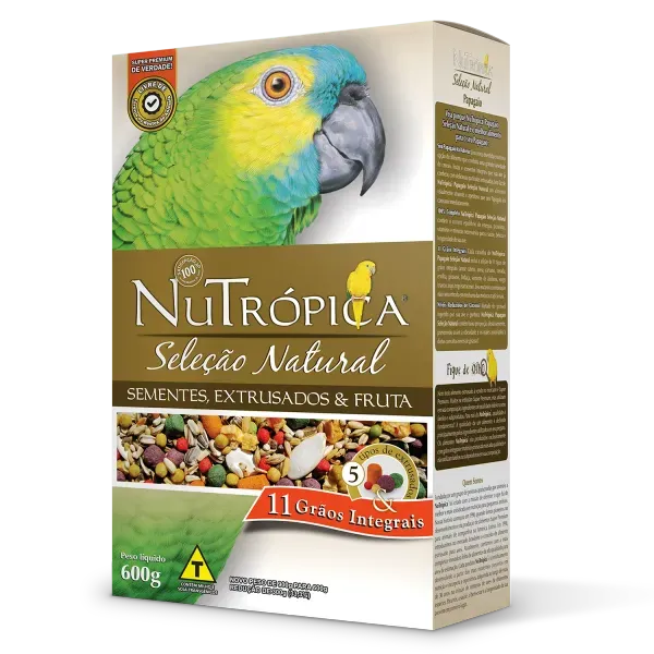 Ração Nutrópica Papagaio Seleção Natural 600 g