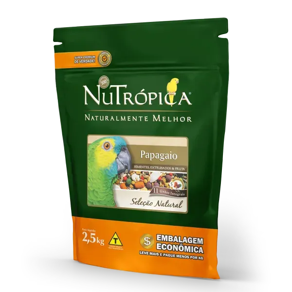 Ração Nutrópica Papagaio Seleção Natural 2,5 kg