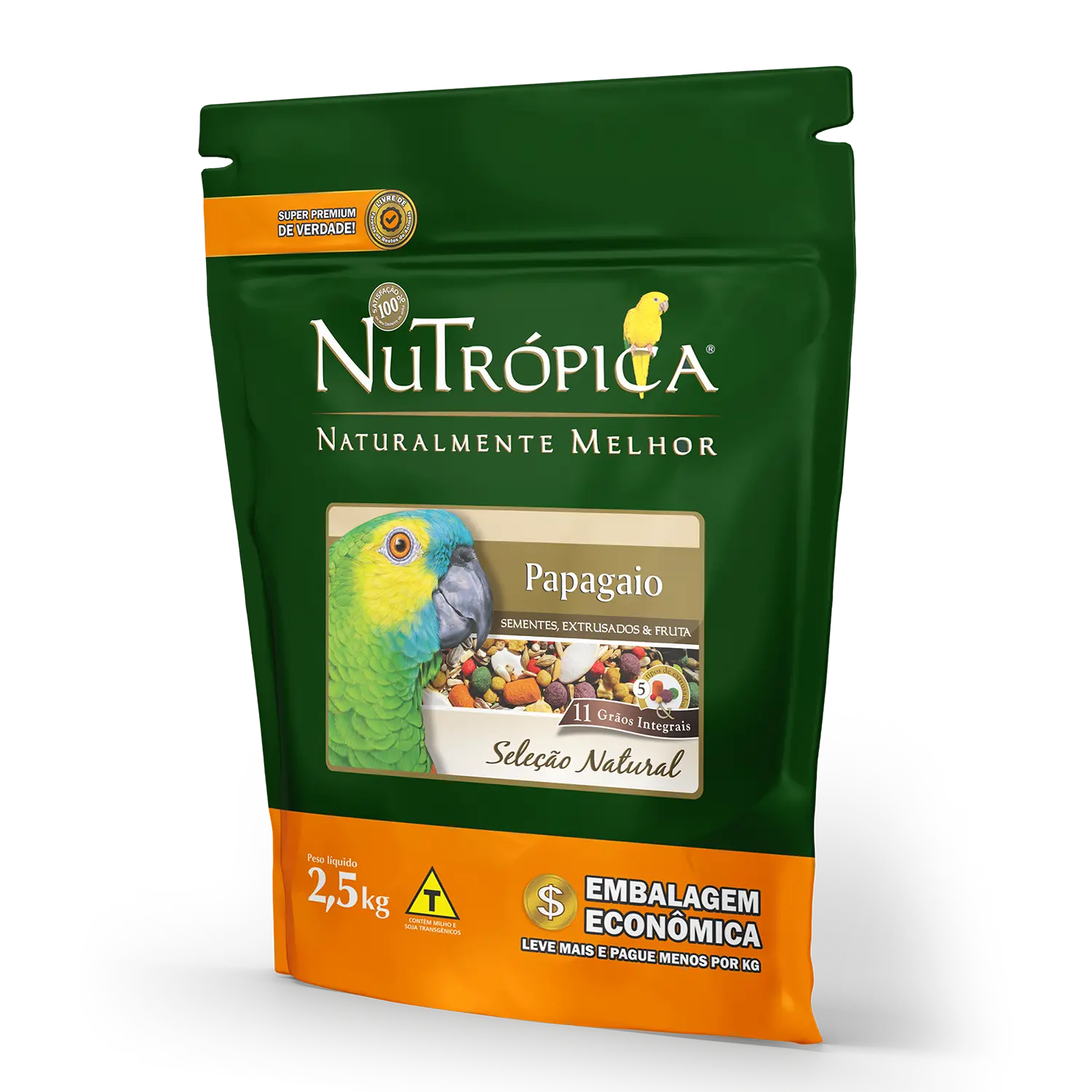 Ração Nutrópica Papagaio Seleção Natural