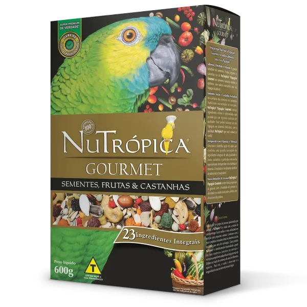 Ração Nutrópica Papagaio Gourmet 600g