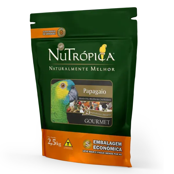 Ração Nutrópica Papagaio Gourmet 2,5 kg