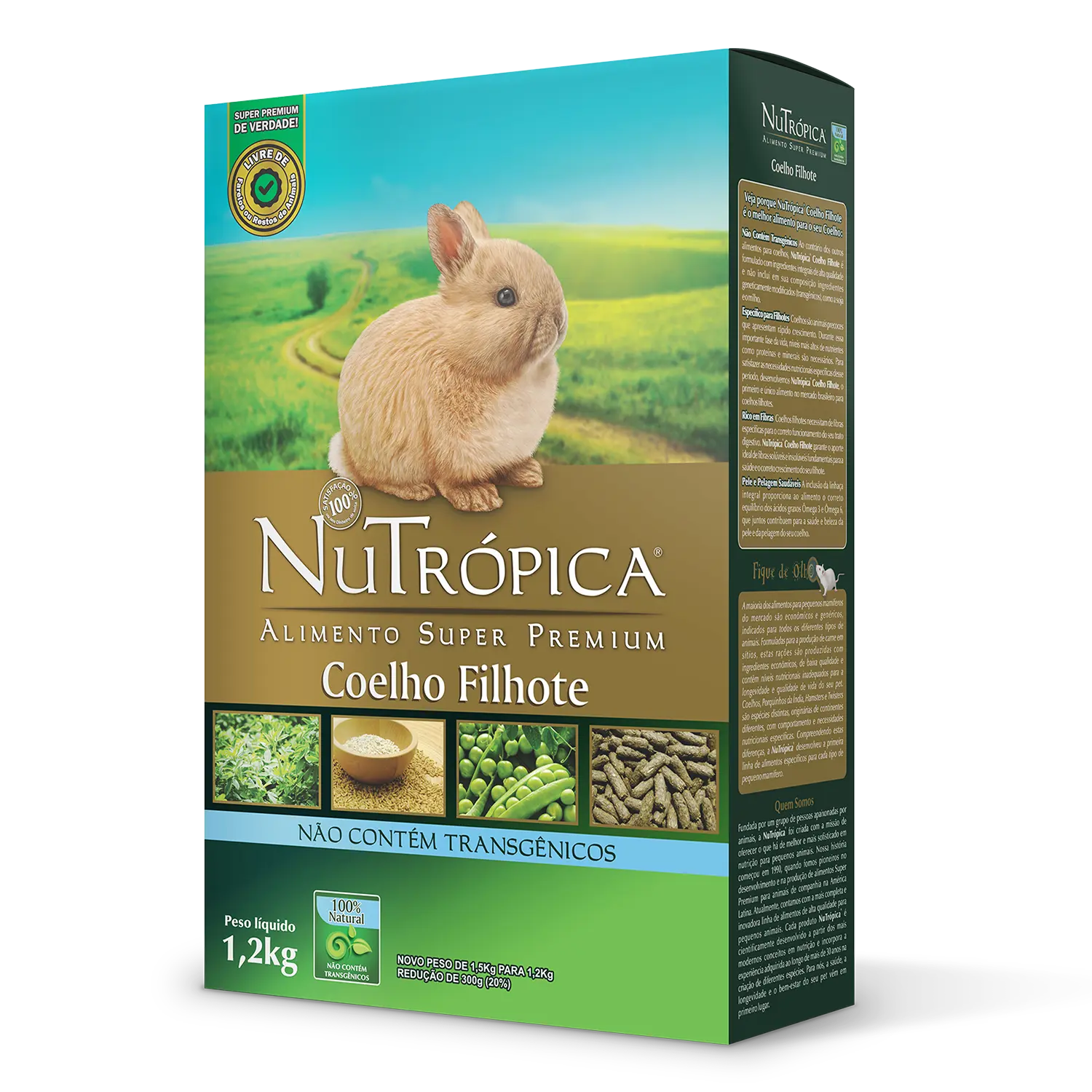 Ração Nutrópica para Coelhos Filhotes - 1,2kg